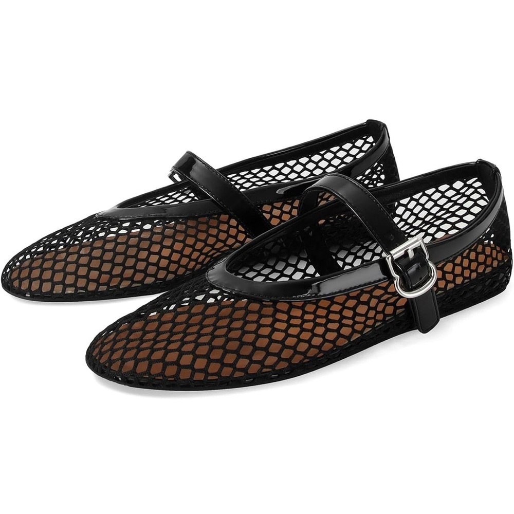 Amazon Mesh Mary Jane Flats